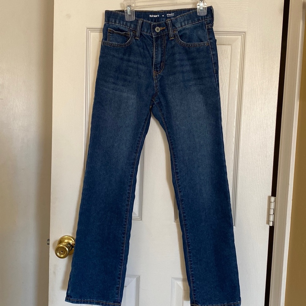 Boys straight leg denim jeans by Old Navy